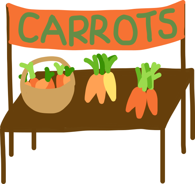 carrot market stall